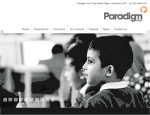 Tablet Screenshot of paradigmtrust.org